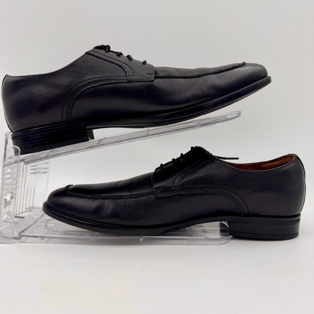 Florsheim Zaffiro Black Leather Moc Toe Oxford Dress Men's Shoes Size 8M Office - Picture 5 of 9